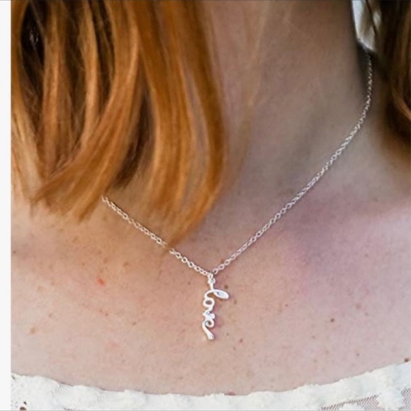 NWT/NIB Lucky Feather Sterling Silver Dipped Bride Love Necklace Crystal Accent - Picture 5 of 7